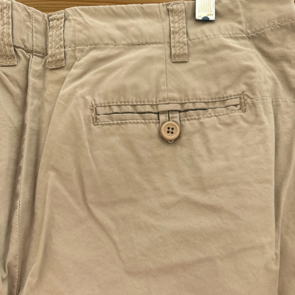 J. Crew NWOT Tan Utility Chino Classic Twill Cotton Roll Up Shorts size 12 - Picture 7 of 15